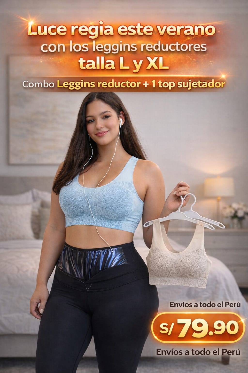 COMBO LEGGINS + TOP SUJETADOR 5 D